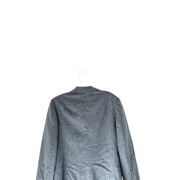 Pendleton Gray Preppy Academia Business Career Office Work Wool Blazer Size 14 - Picture 12 of 16